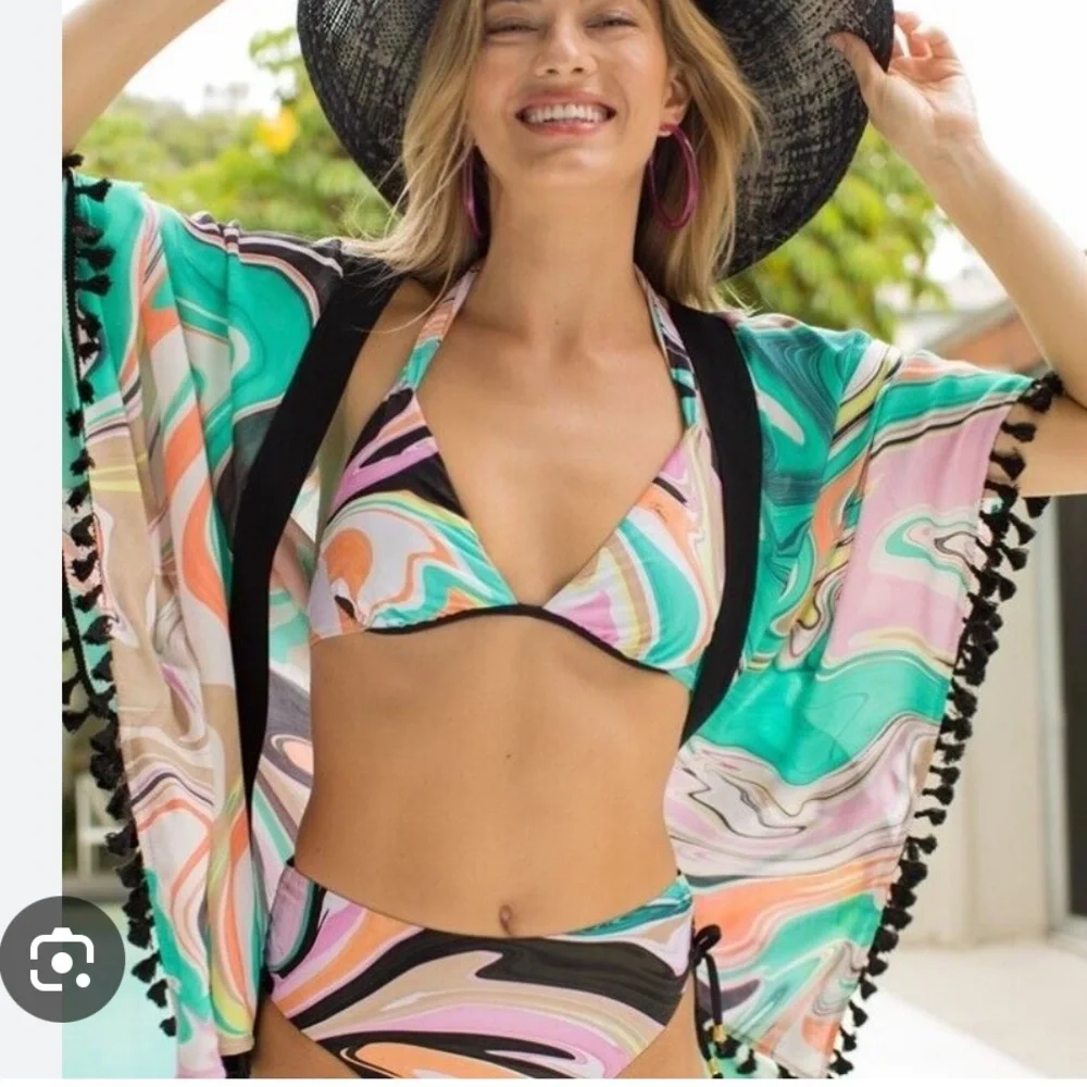 TRINA TURK
Nazare Kimono Cover-Up One size - Picture 6 of 7